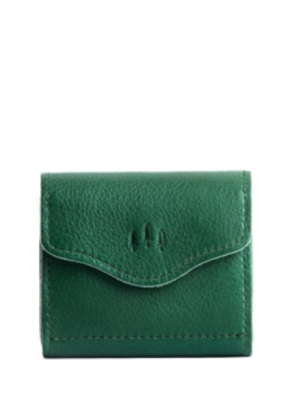 Portland Leather Small Bozeman Wallet Bacalar Green